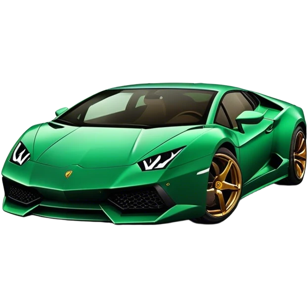 dark emerald lamborghini emoji