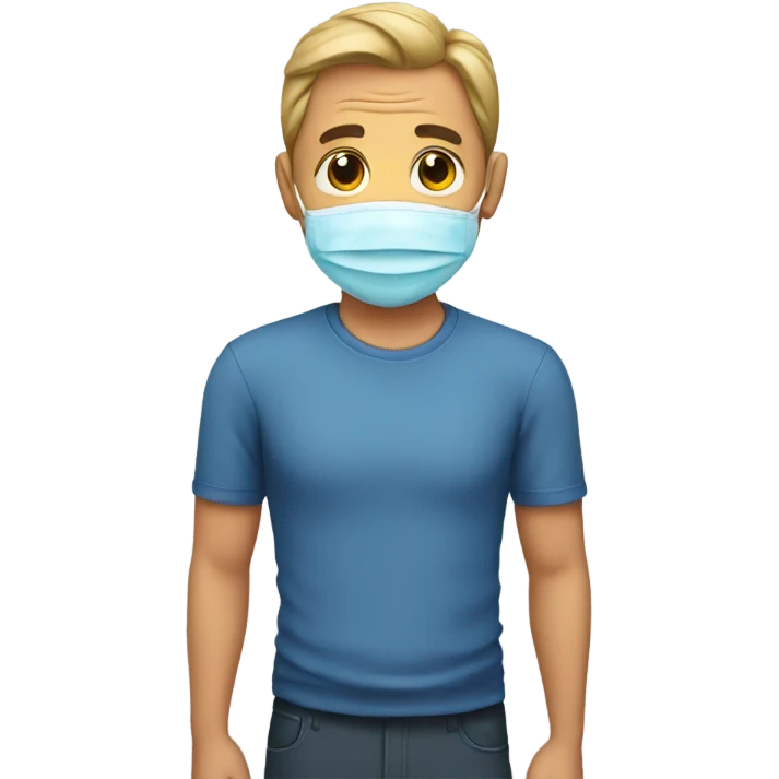 A dad with  mask emoji