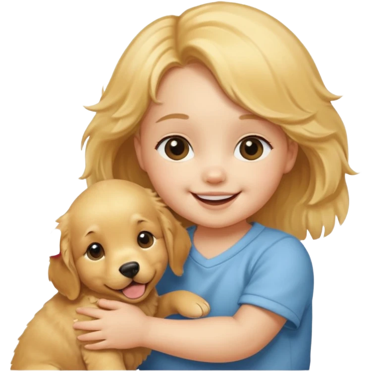 Baby with Dog. emoji