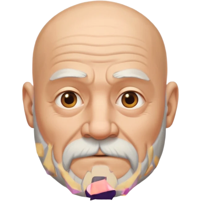 Bald old guy with musclrs emoji