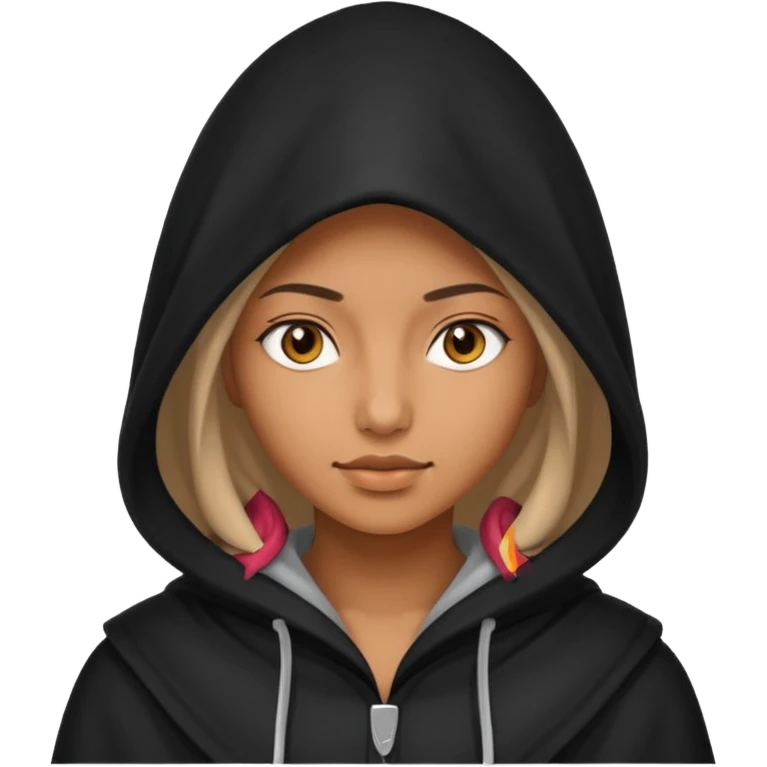 hooded women  emoji
