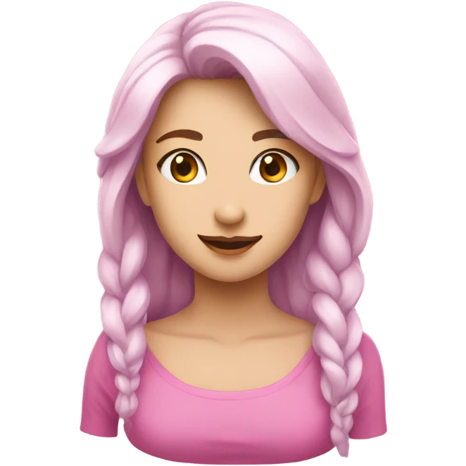 Розовый emoji