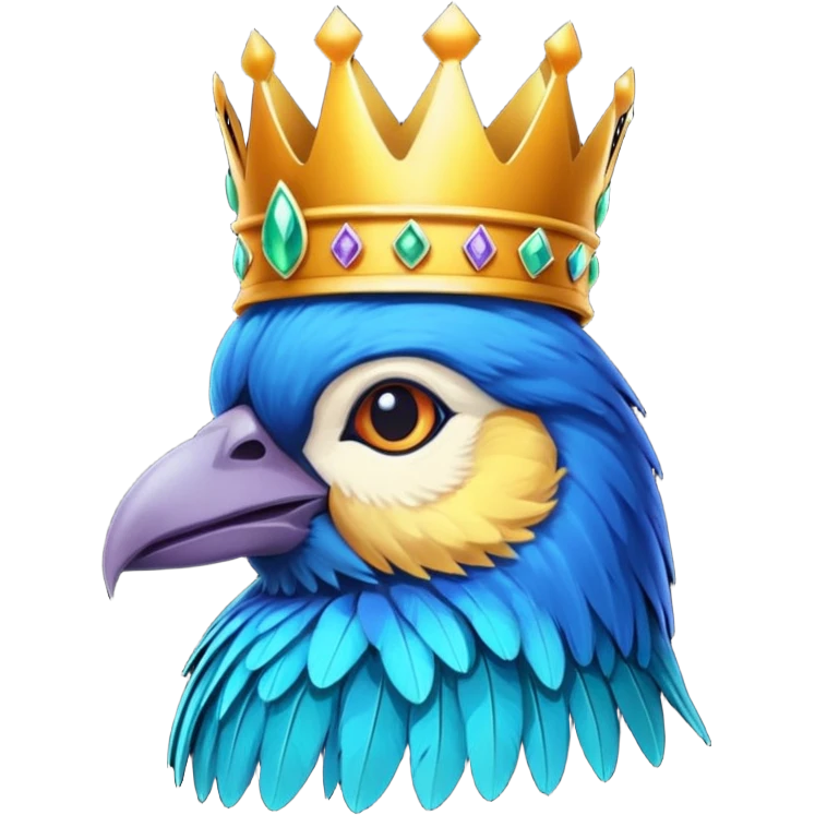 bird with crown  emoji