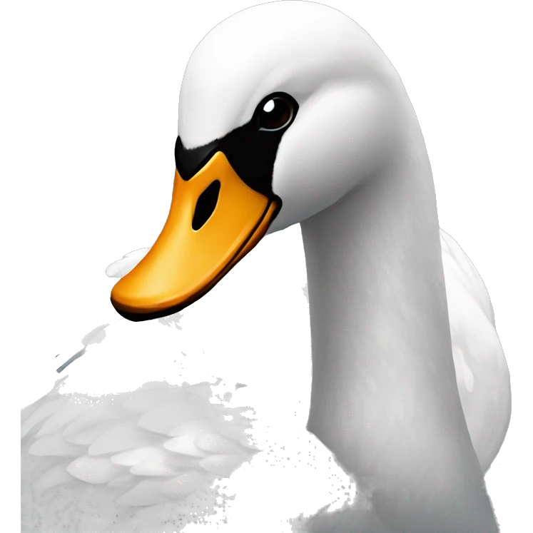 cisne con pelaje negro emoji