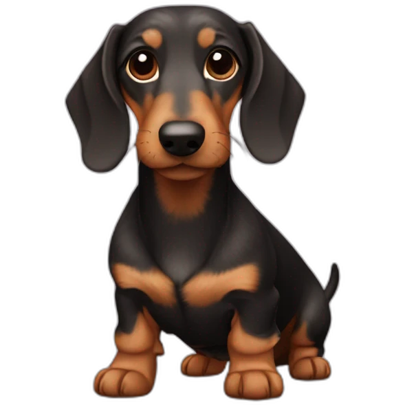 Wire haired dachshund emoji