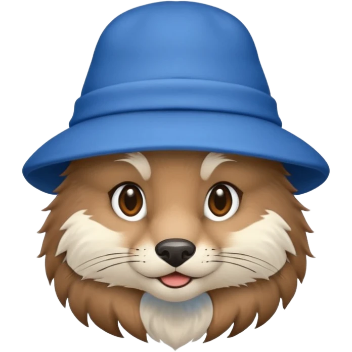 blue hat animal emoji