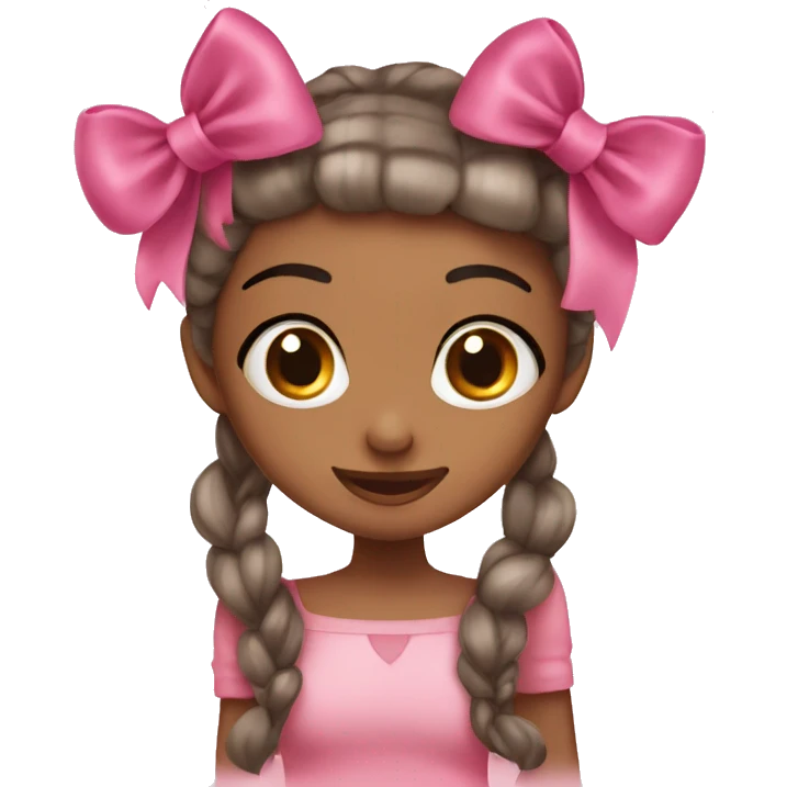 Pink bow ￼ emoji
