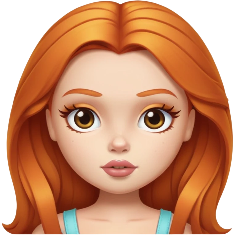 pretty bratz baddie ginger emoji