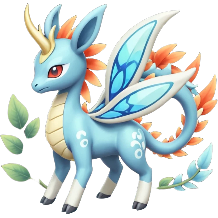 loopy loony toony honey-dipped buzzing bumbling fuzzy cute fiery ivy-hydro-Meloetta-Dialga-Salamence-Giratina-Rapidash-Pokémon-Fakémon-fusion-hybrid-creature emoji