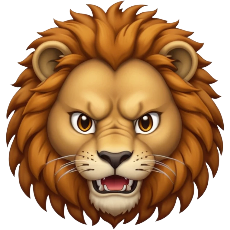 Angry lion emoji