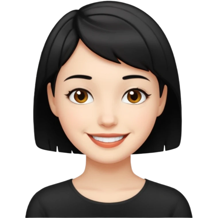 erin black short hair emoji