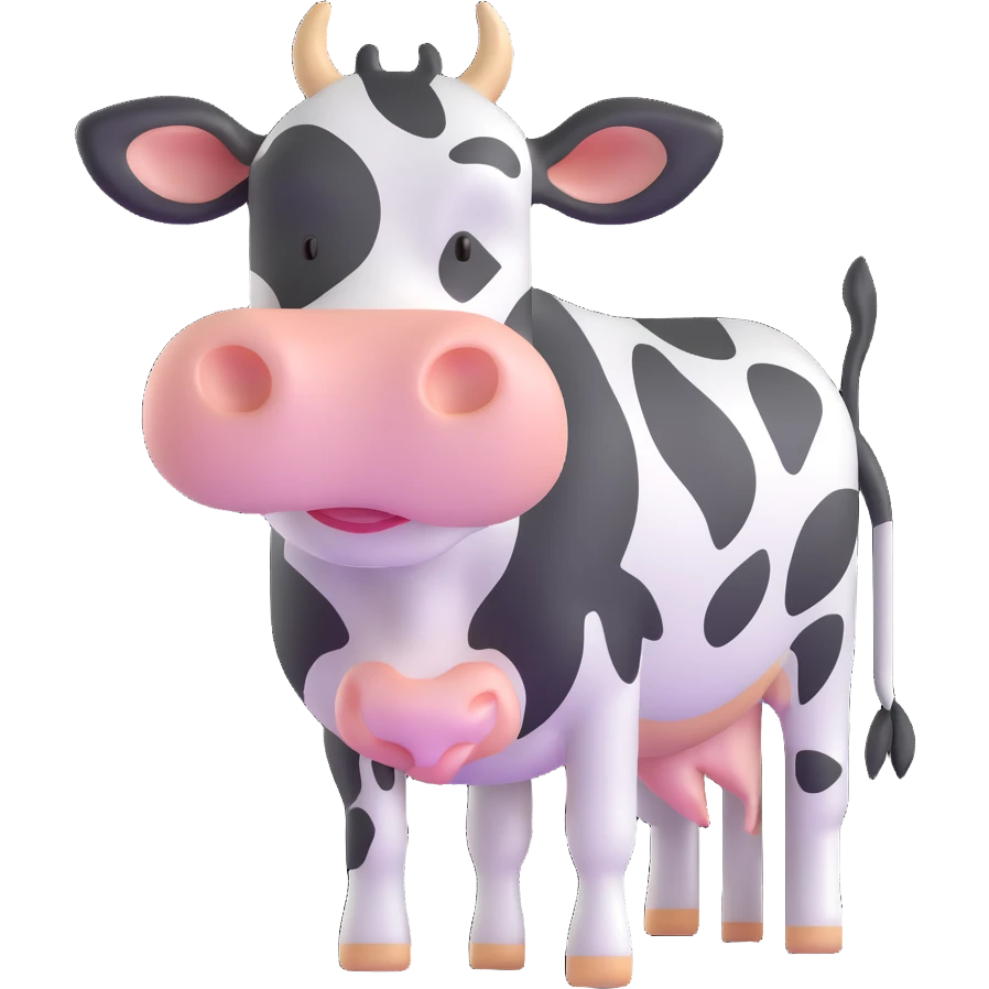 dairy cow emoji