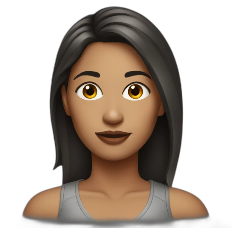 realistic woman with a low cut top emoji