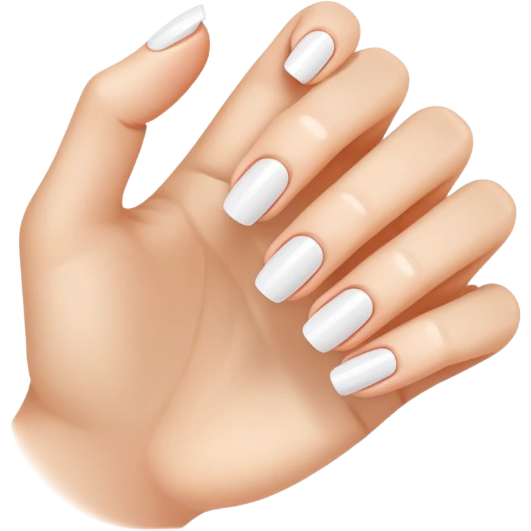 clean and short fingernails, simple and clear, healthy look emoji