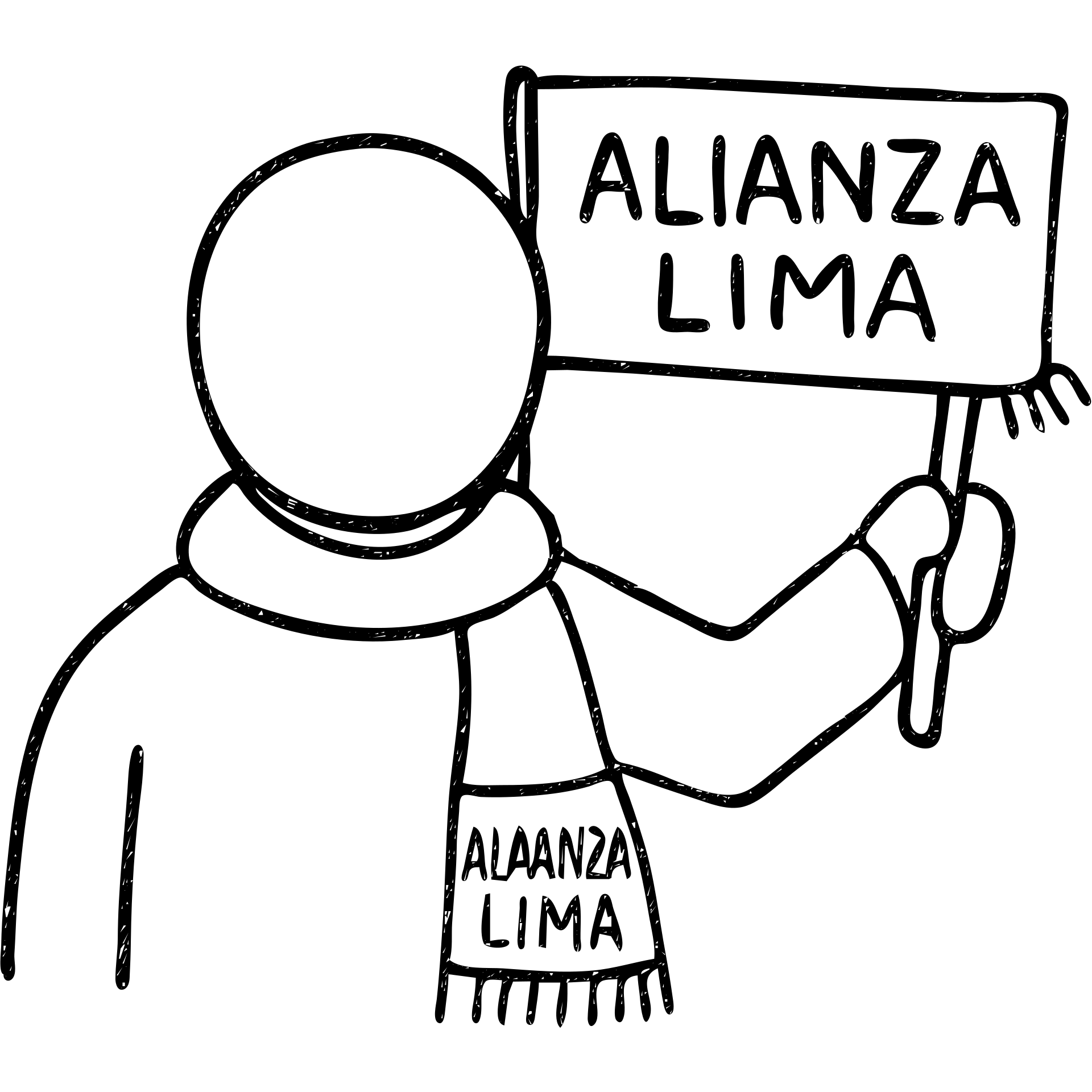 user icon for Alianza Lima fan club, with a scarf or flag emoji