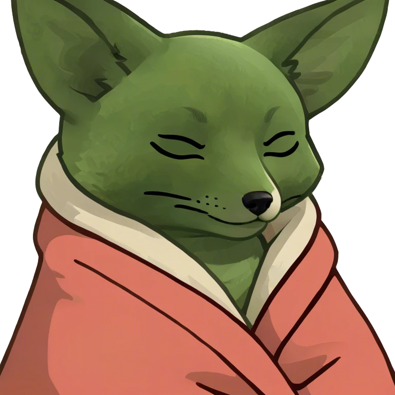 sleeping fennec emoji