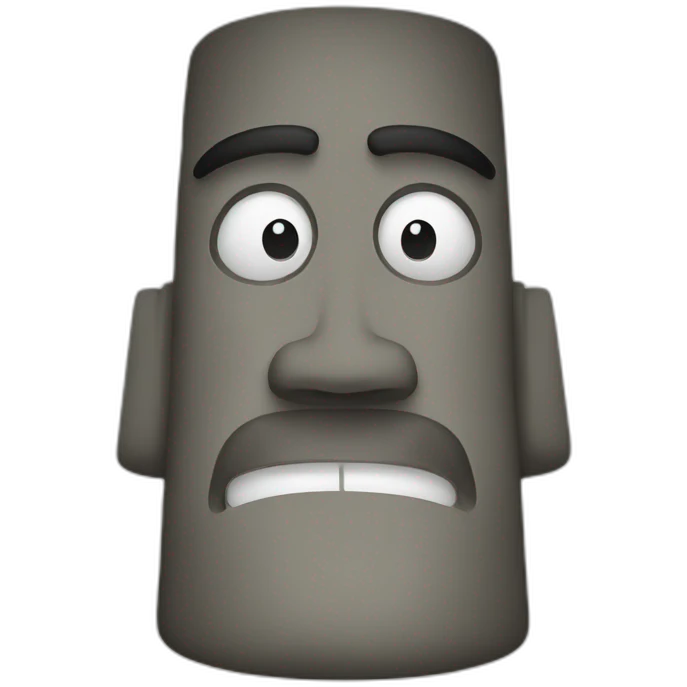 moai and hitler emoji