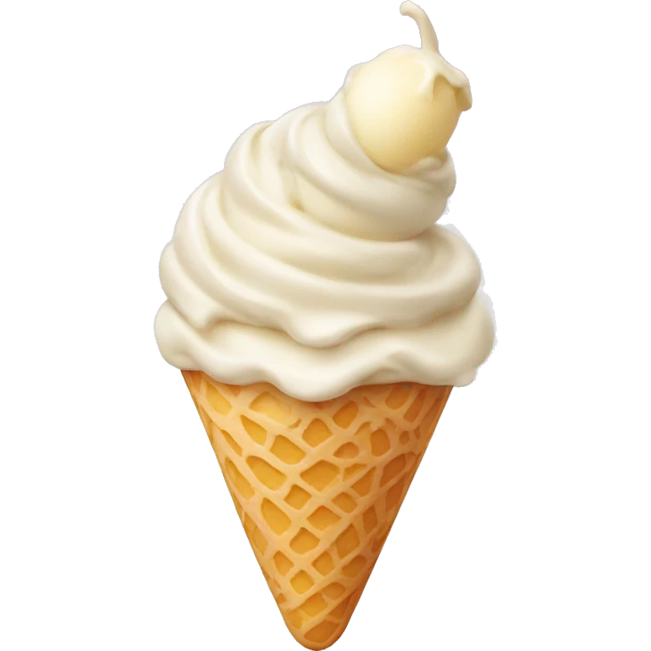 vanilla ice cream emoji
