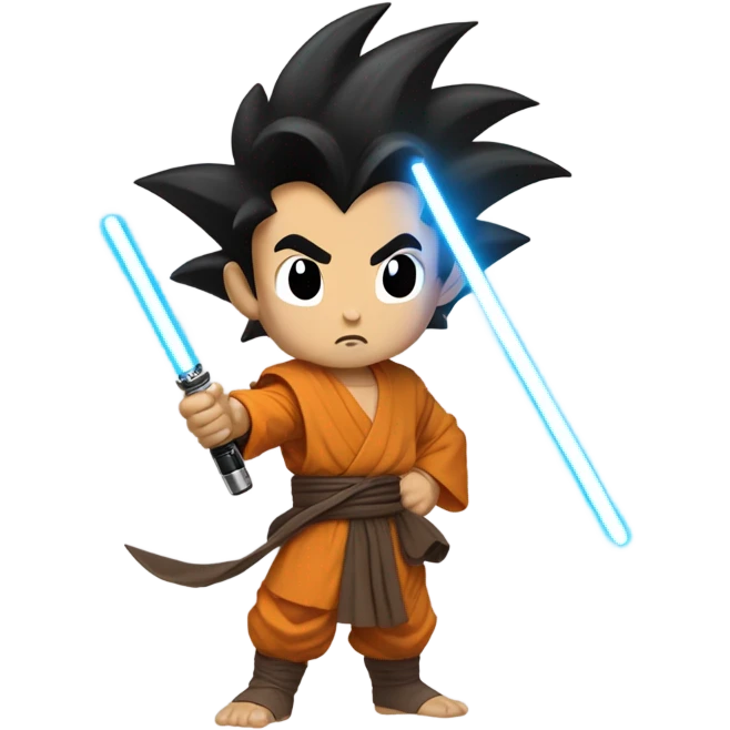 Goku as a padawan emoji