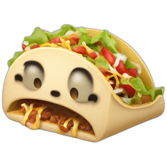Drooling over tacos emoji