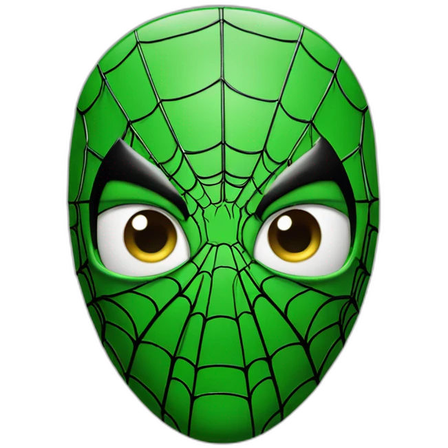 Spider-Man en Vert tête emoji