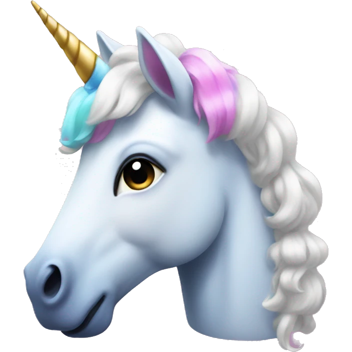 A pretty unicorn emoji