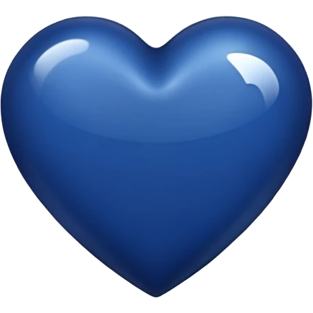 Navy blue heart emoji