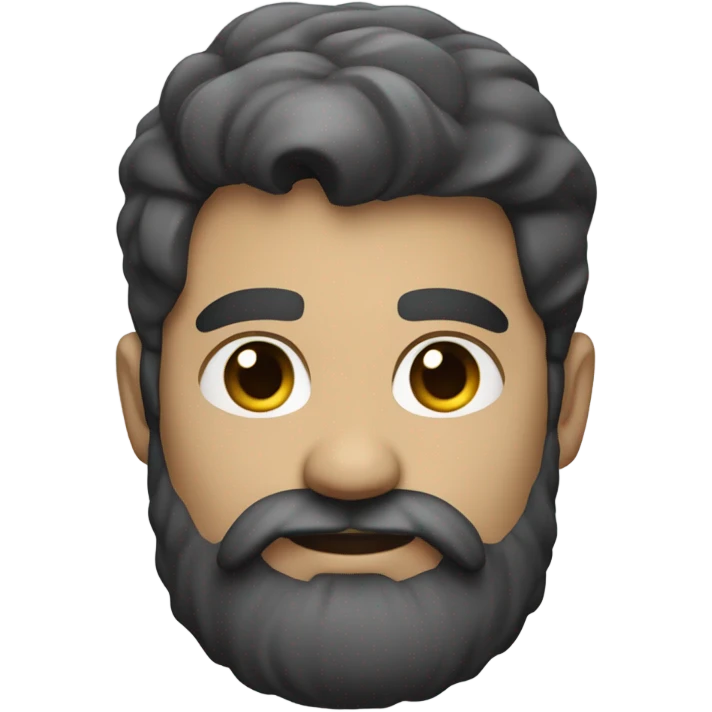 developer with a black beard. No mustache. White skin. Nice hair emoji