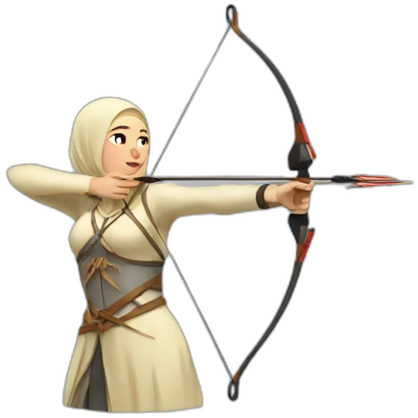 russian hijabi archery emoji