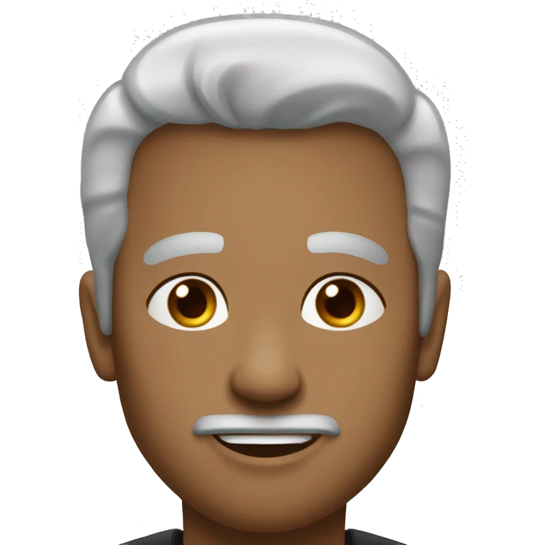 Черная собака с белым хвостом  emoji