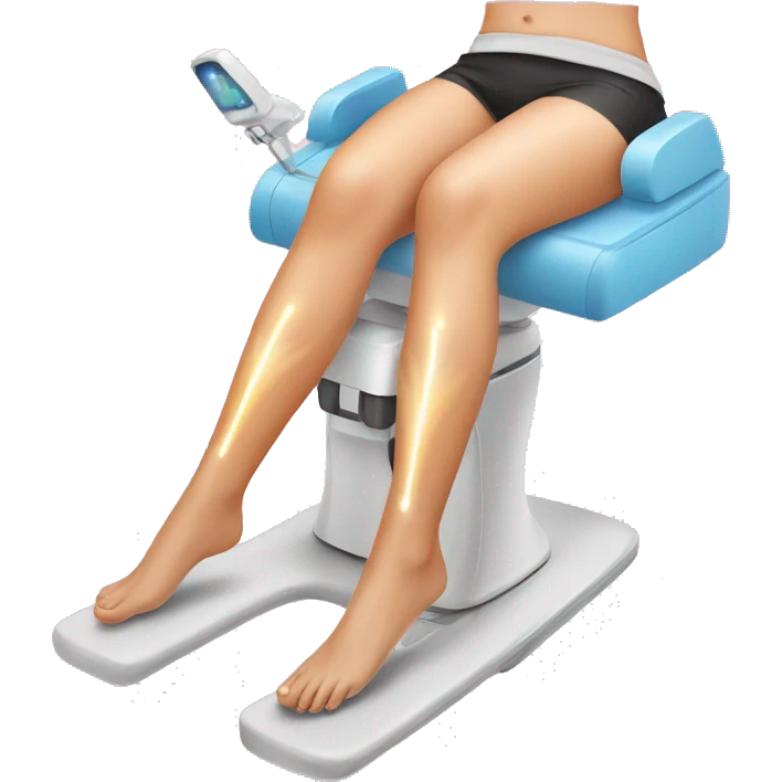 Laser epilation legs emoji