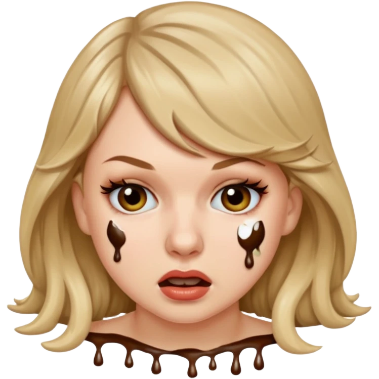 Taylor swift crying stuck in poo emoji