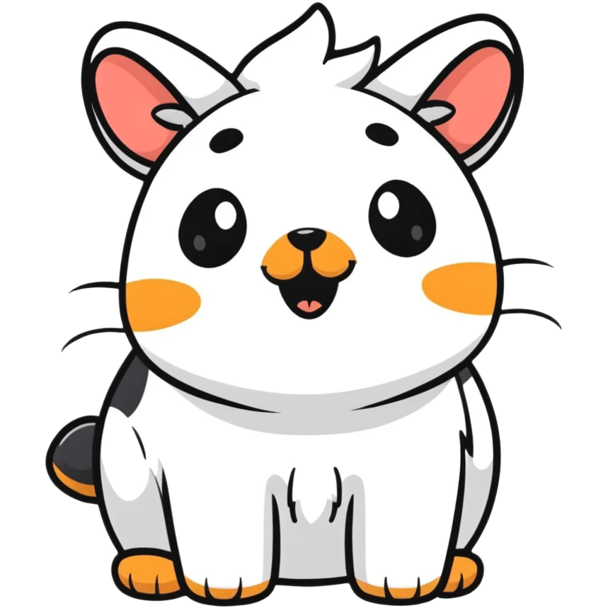 cute animal getting booped on nose emoji