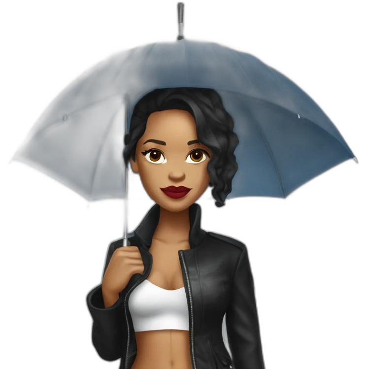 rihanna Holding an umbrella emoji