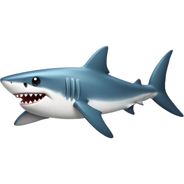 Shark with bow emoji