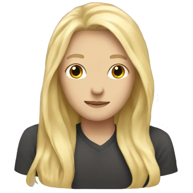 whiteman- whitewomanlong blonde hair-cuddles emoji