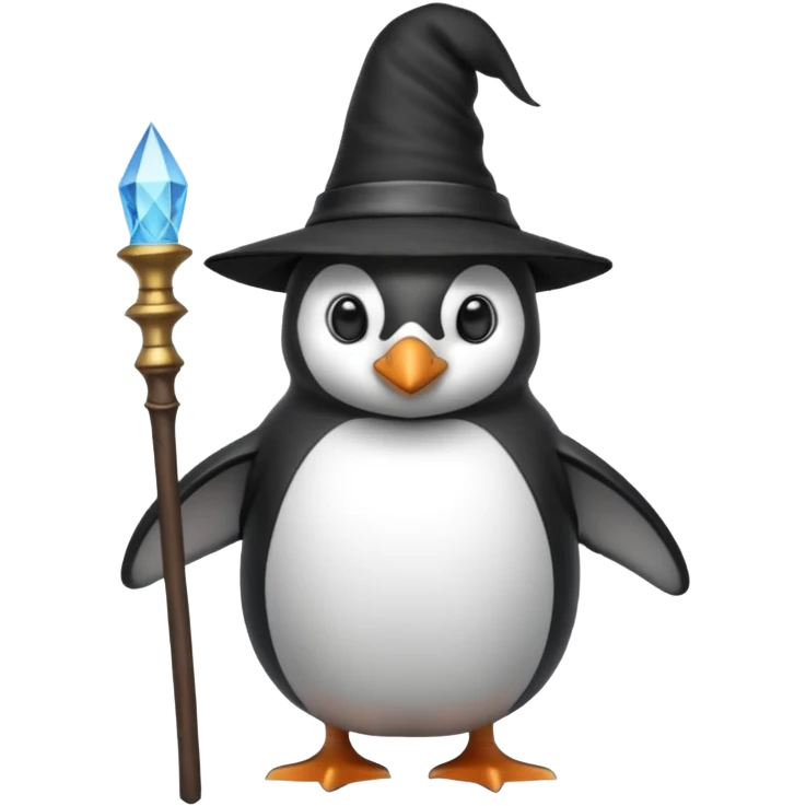 Penguin Wizard emoji