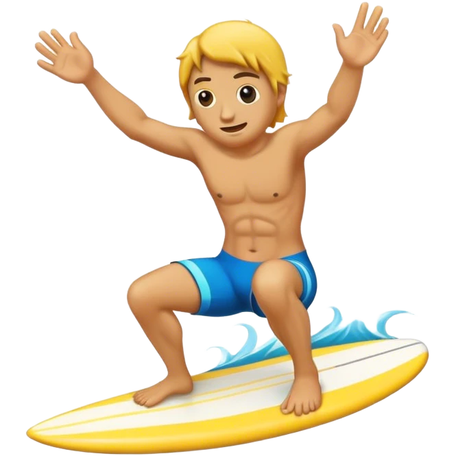 Surf dude emoji