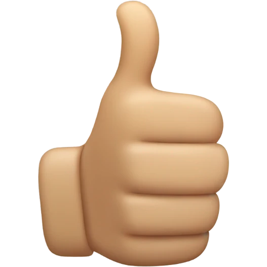 Thumbs up emoji