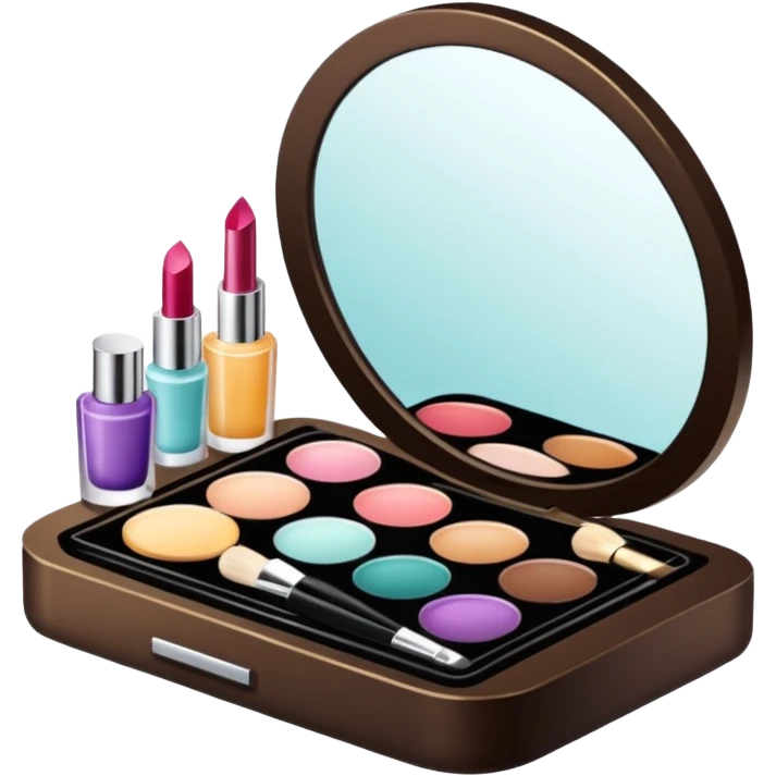 Productos de skincare aesthetic y maquillaje muchos productos en una mesa emoji