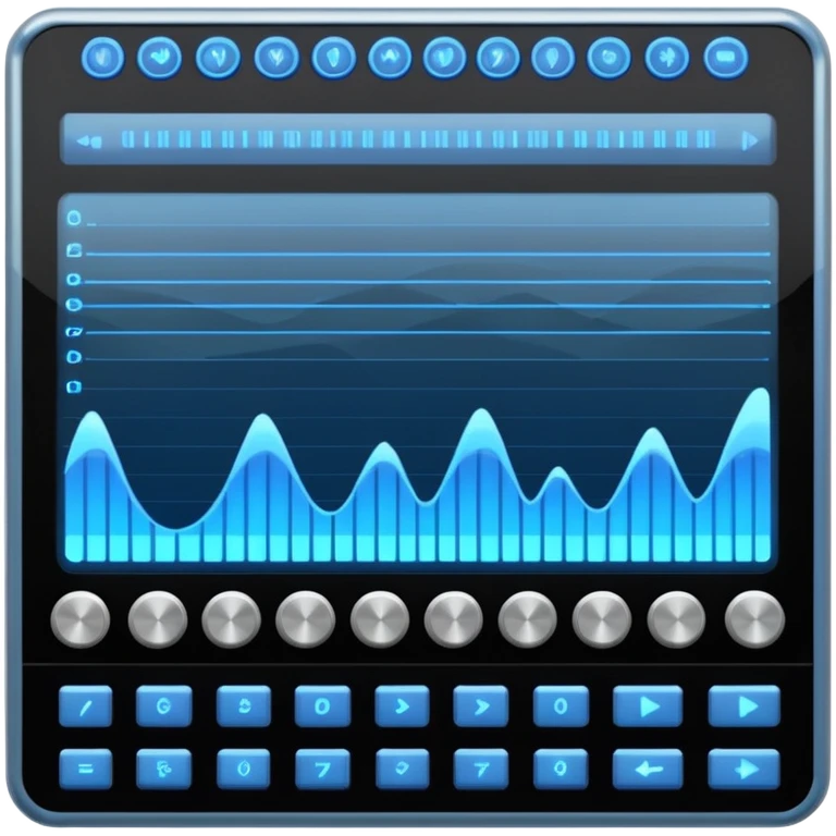 music mixing board screen emoji