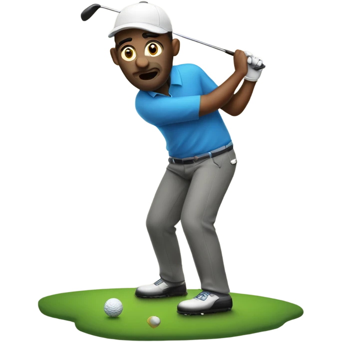 Don BOUC playing golf emoji