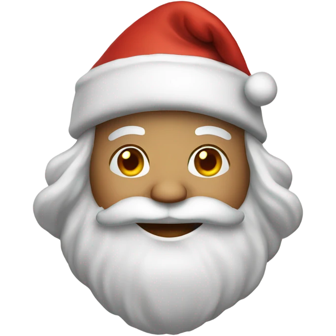 Santa smiling emoji