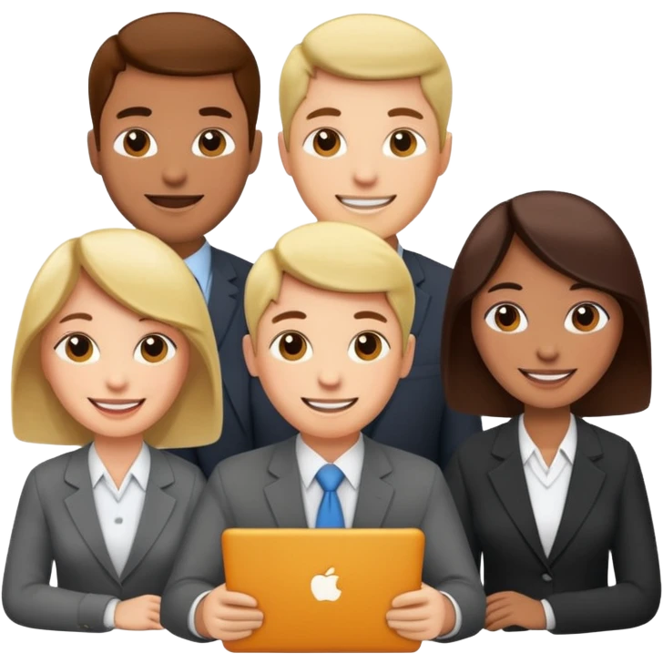 agency team, office team, diverse emoji