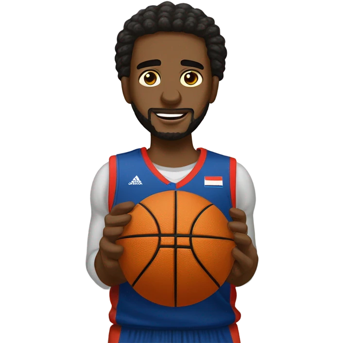 creame un patriota con una bola de baloncesto emoji