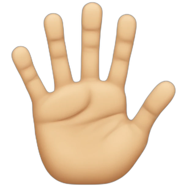 seven fingered hand emoji