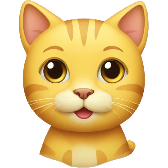 cute yellow cat emoji