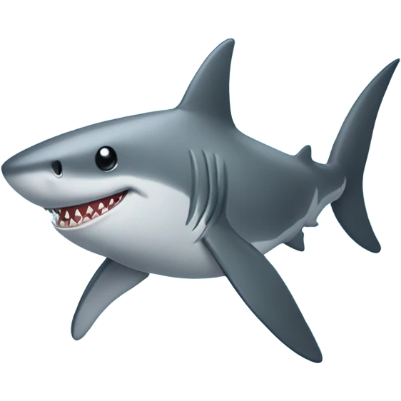 Shark dorsal fin sticking out of water emoji