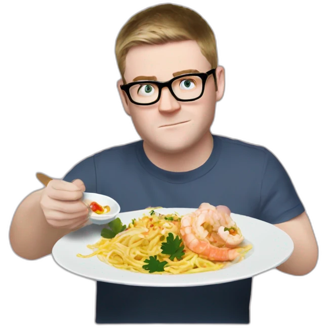 eastenders ben mitchell eating scampi emoji