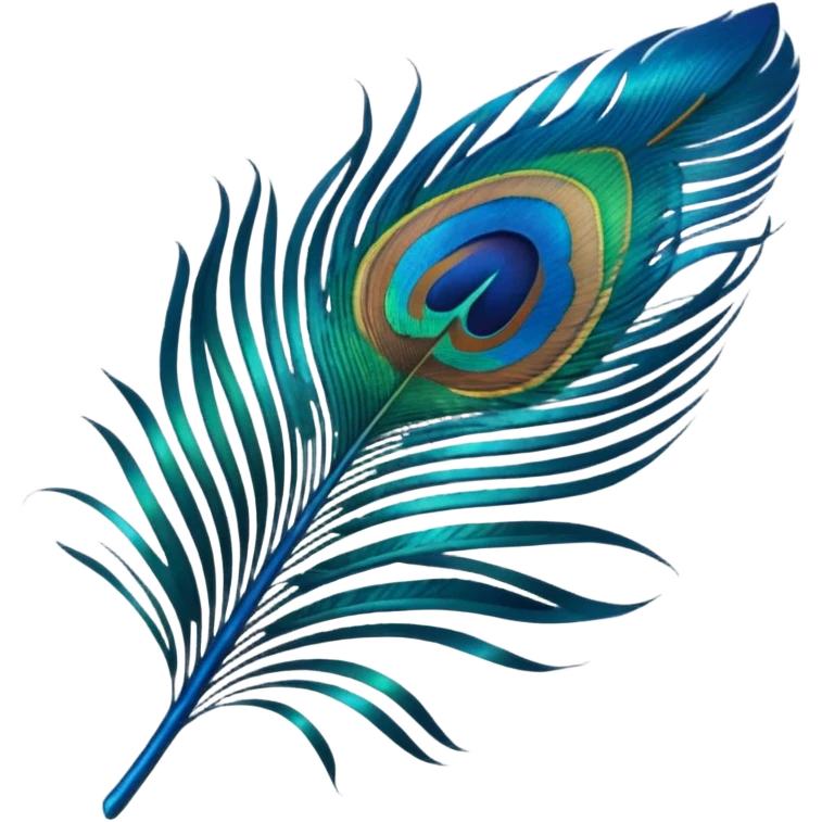 create a single peacock feather emoji emoji